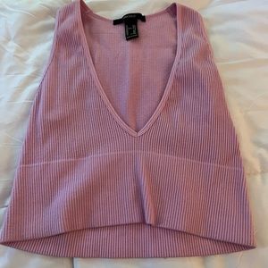 Forever 21 v neck cropped tank